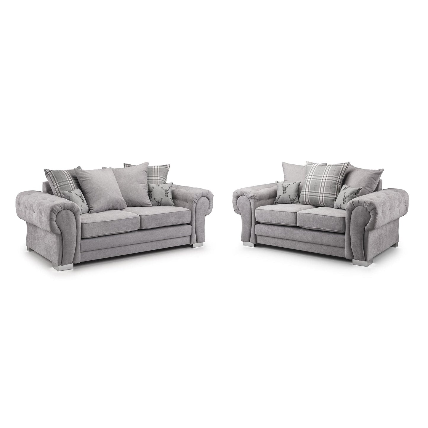 Jude Scatterback Sofa Black 3+2 Set