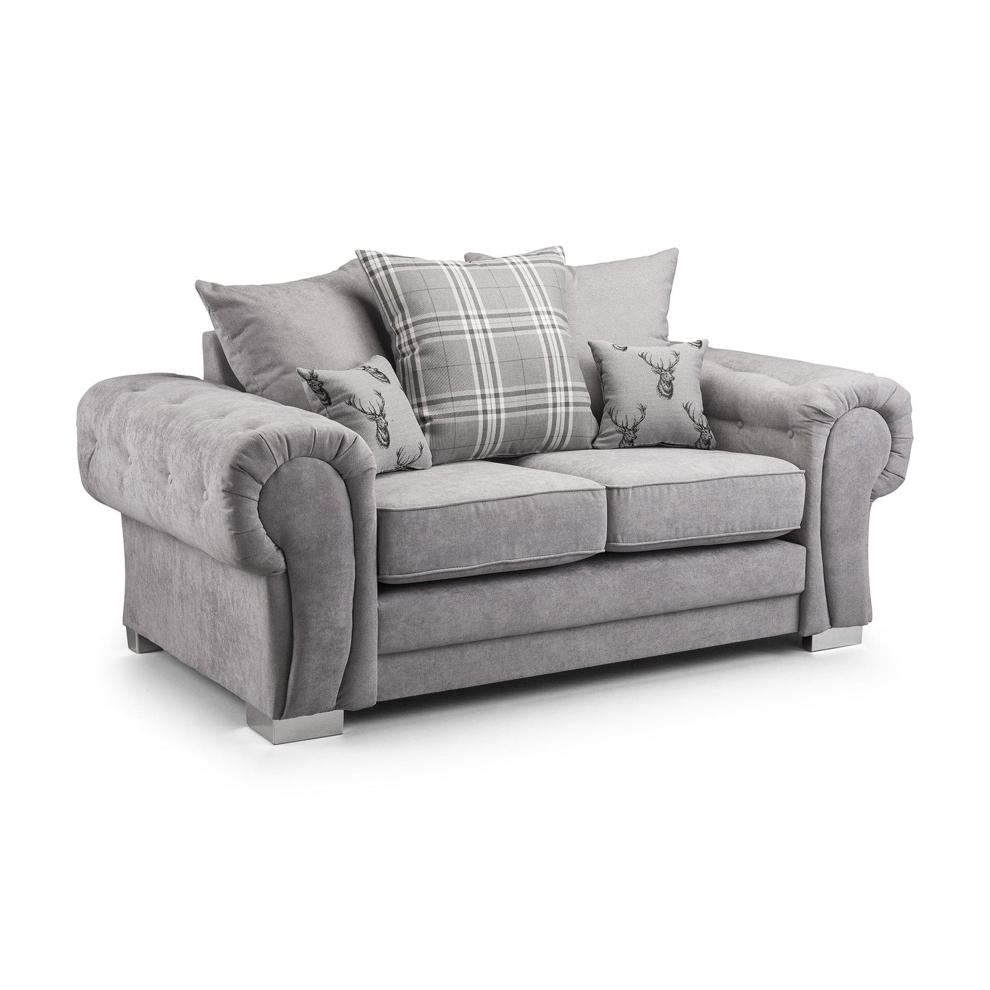 Jude Scatterback Sofa Black 2 Seater