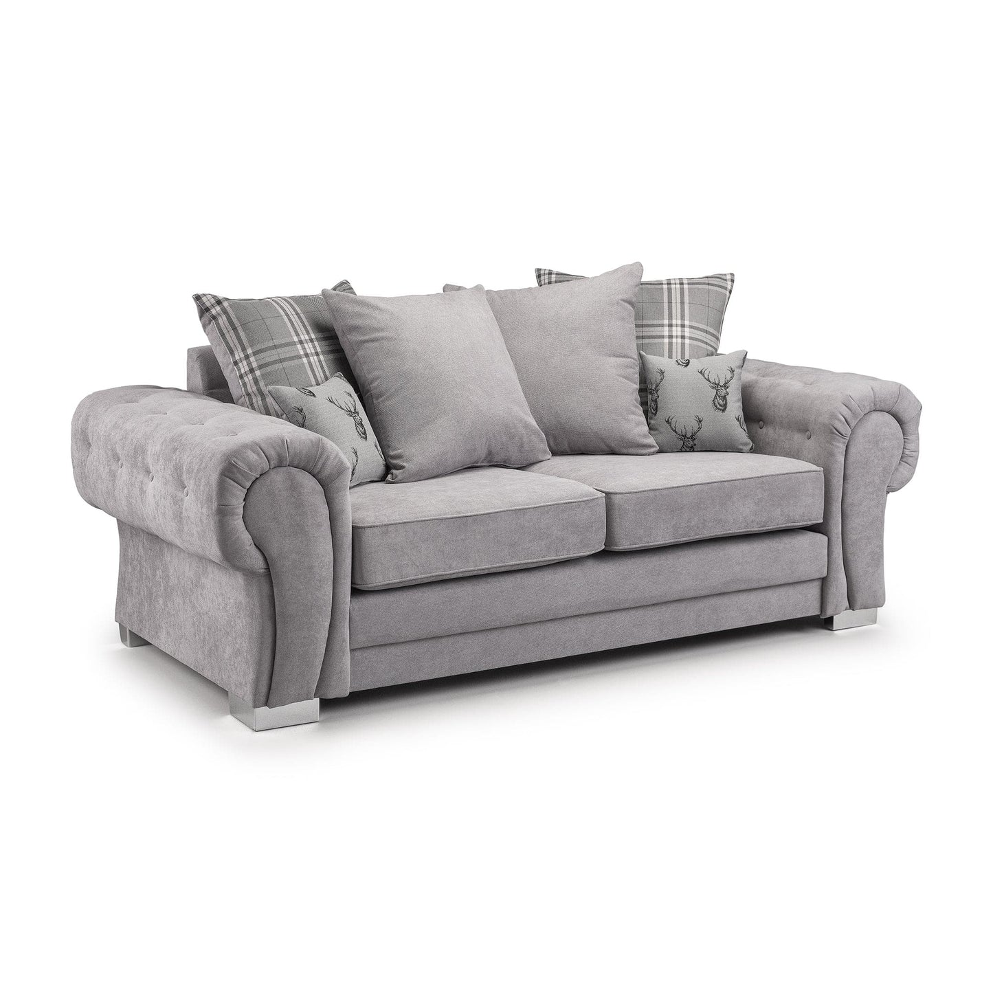 Jude Scatterback Sofabed Black 3 Seater