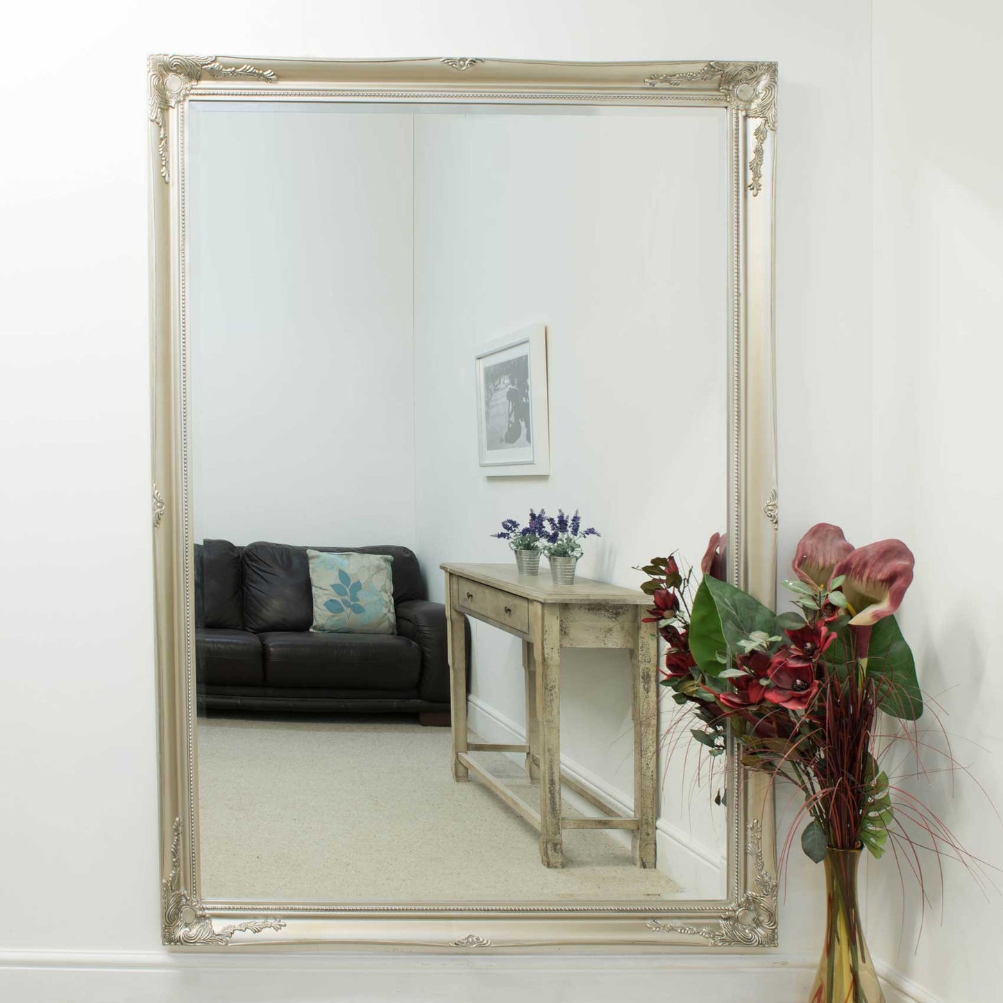 Colwell Silver Extra Large Leaner Mirror 200 x 140 CM