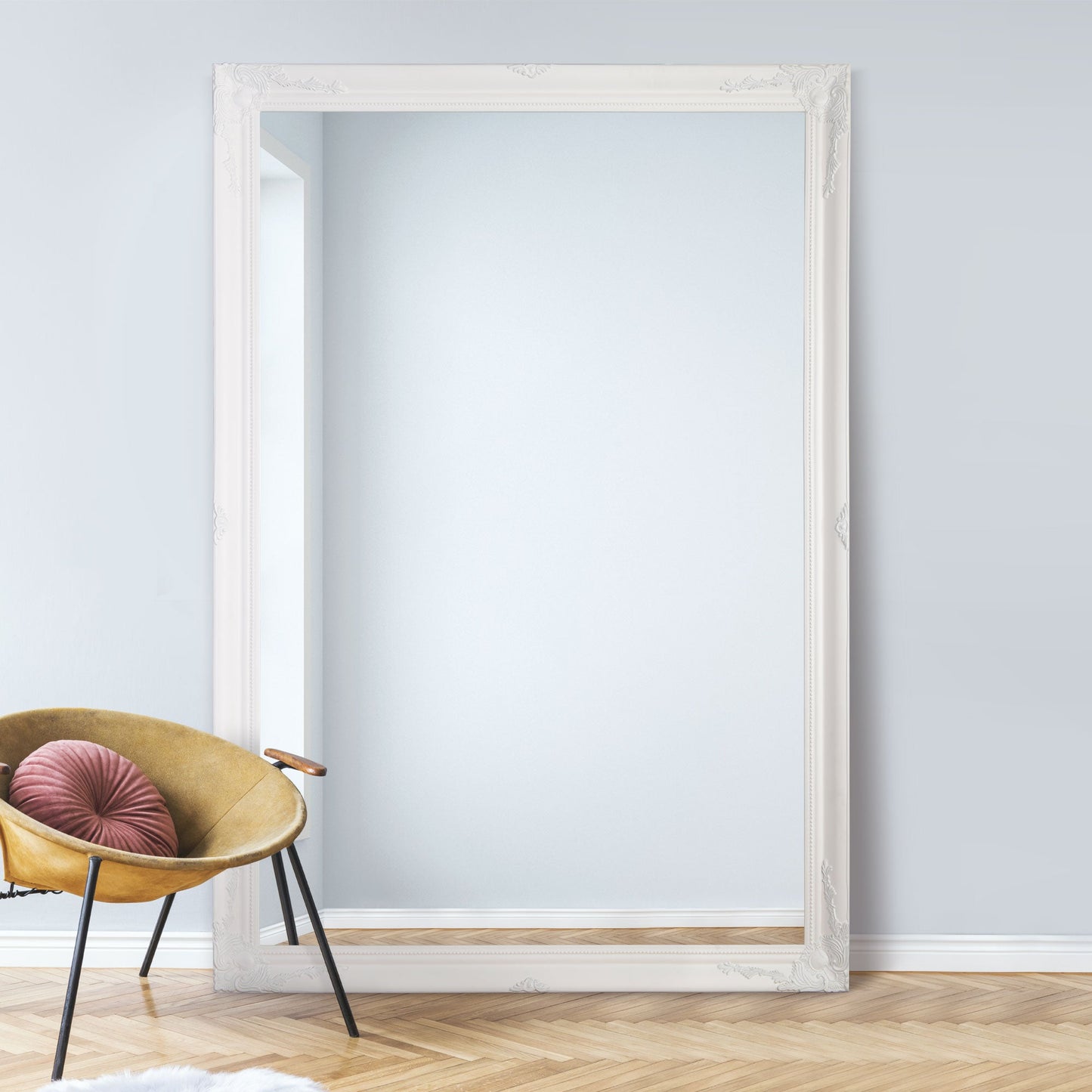 Colwell White Extra Large Leaner Mirror 200 x 140 CM