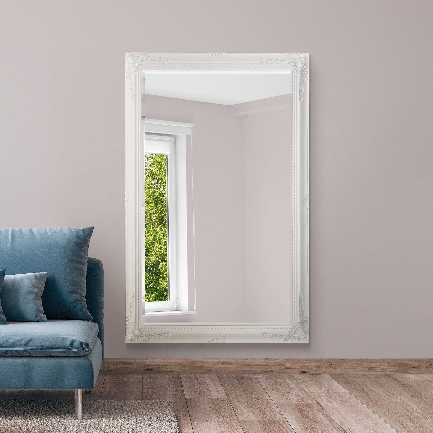 Colwell White Leaner Mirror 170 x 109 CM