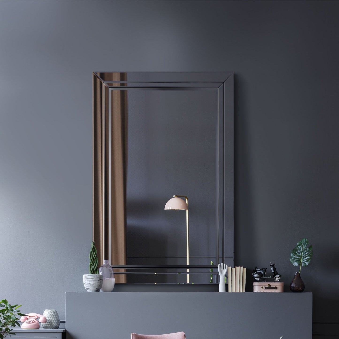Reacher All Glass Large Dress Mirror 120 x 80 CM