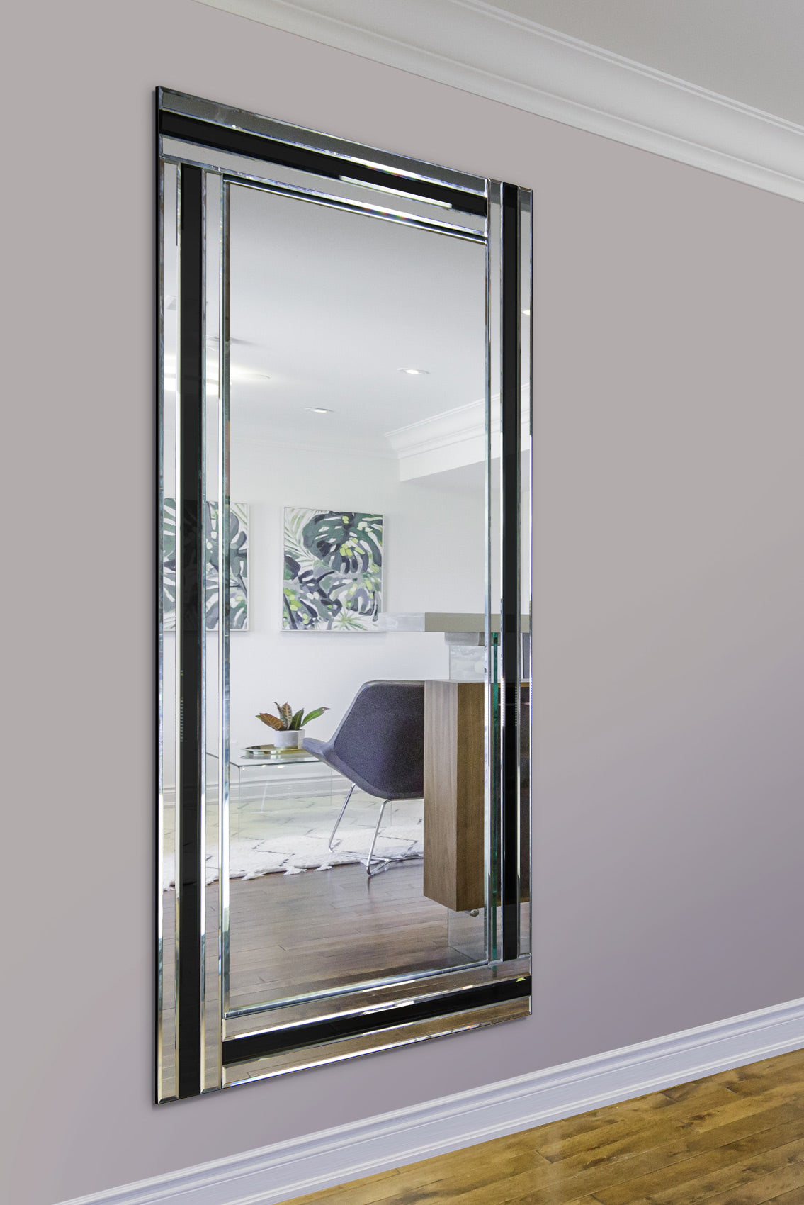 Arthur Black All Glass Full Length Mirror 174 x 85 CM