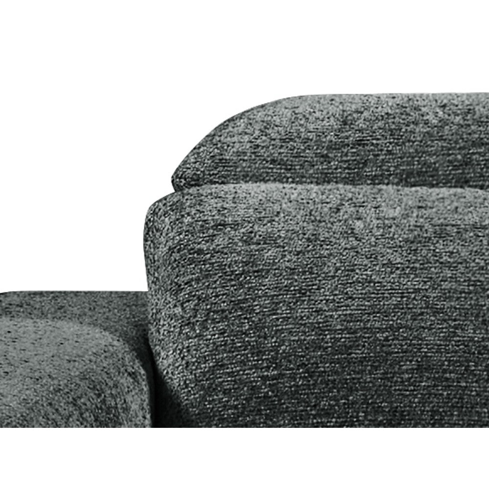 Ophelia Electric Reclining 3 Seater Sofa in Mikah Ashen