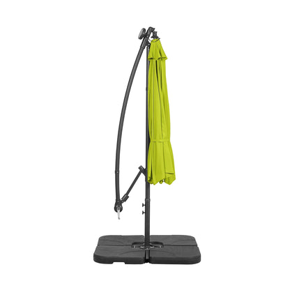 10 Ft. Solar Power Lighted Patio Umbrella with Base Stand