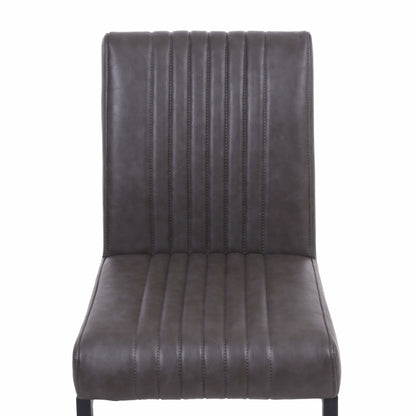 Pair of Buxton Cantilever Leather Effect Dining Chairs