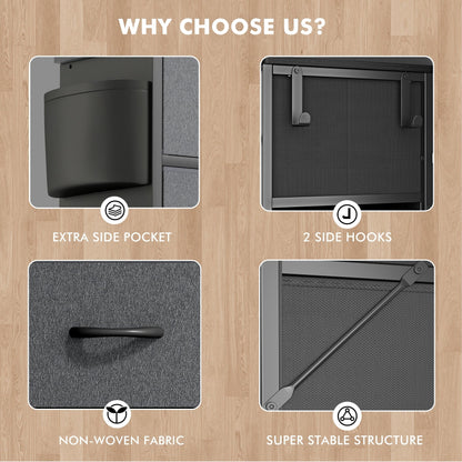 12 Drawer Dresser Fabric Tall Dressers for Bedroom Chest of Drawers