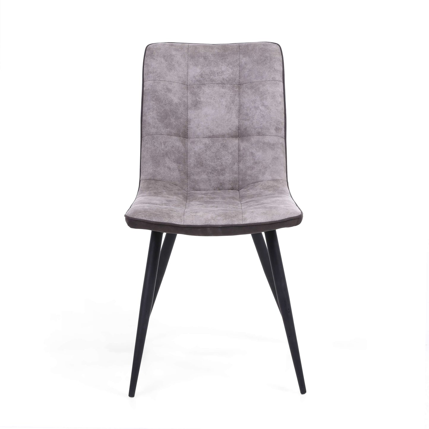 Pair of Holden Suede Effect Light Grey Dining Chairs