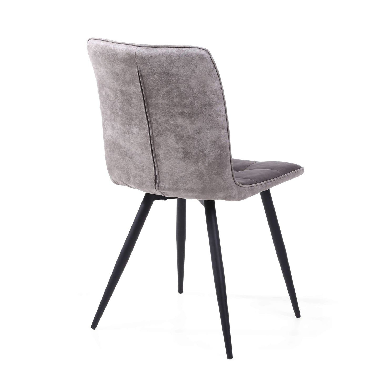 Pair of Holden Suede Effect Dark Grey Dining Chairs