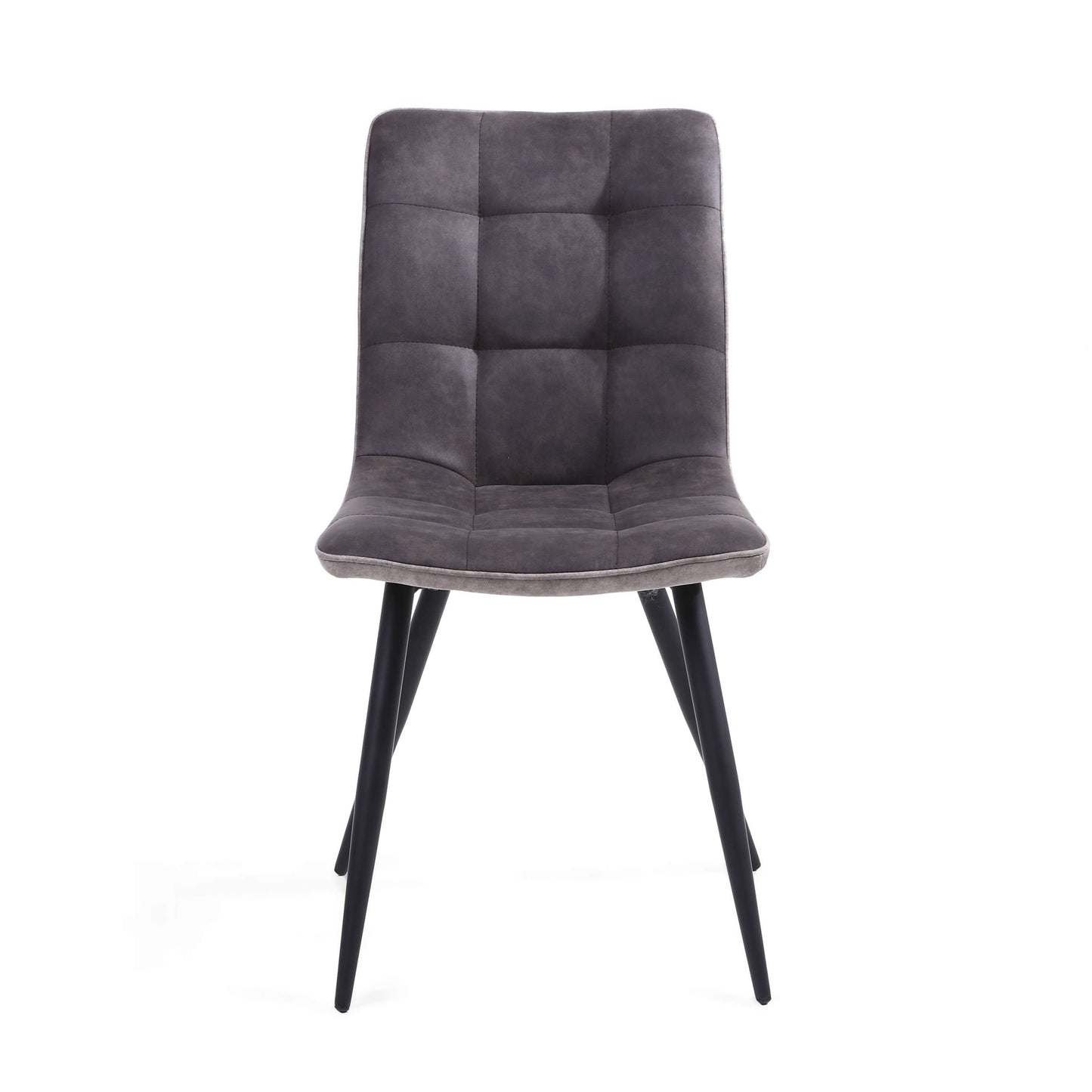 Pair of Holden Suede Effect Dark Grey Dining Chairs