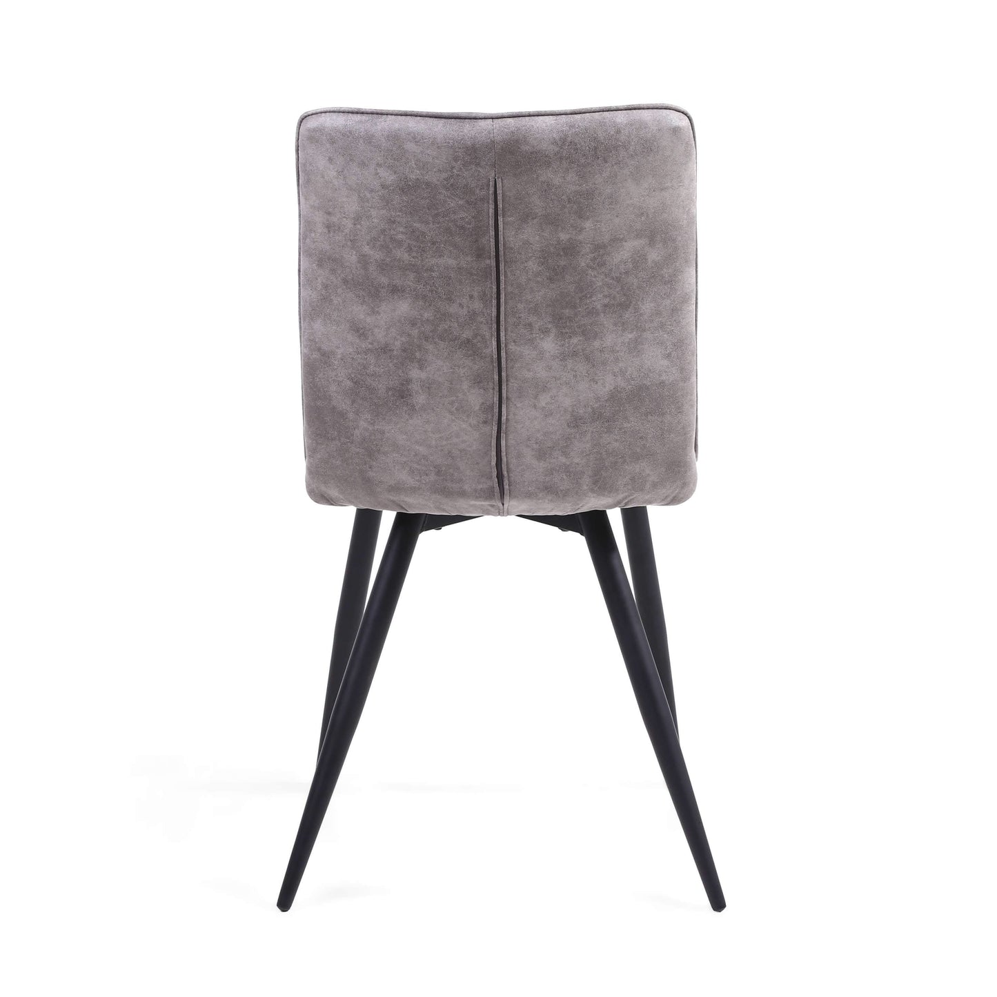 Pair of Holden Suede Effect Dark Grey Dining Chairs