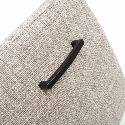 Pair of Stratford Tweed Oatmeal Dining Chairs