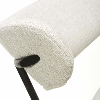 Pair of Enzo Linen Effect Natural Dining Chairs