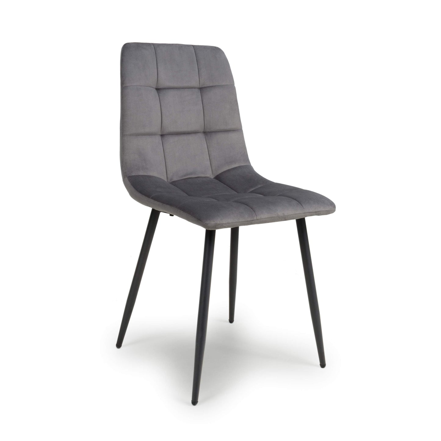 Loft Brushed Velvet Grey Dining Chair