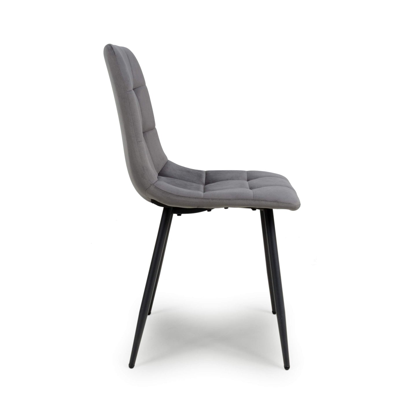 Loft Brushed Velvet Grey Dining Chair