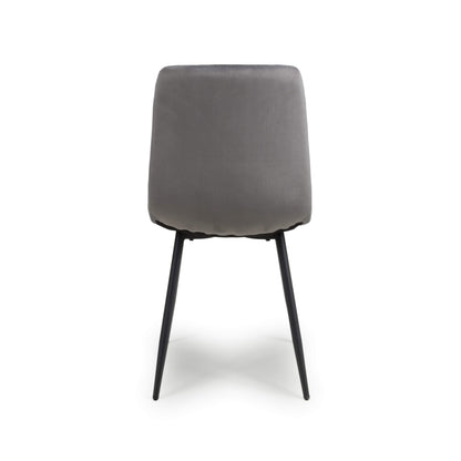 Loft Brushed Velvet Grey Dining Chair