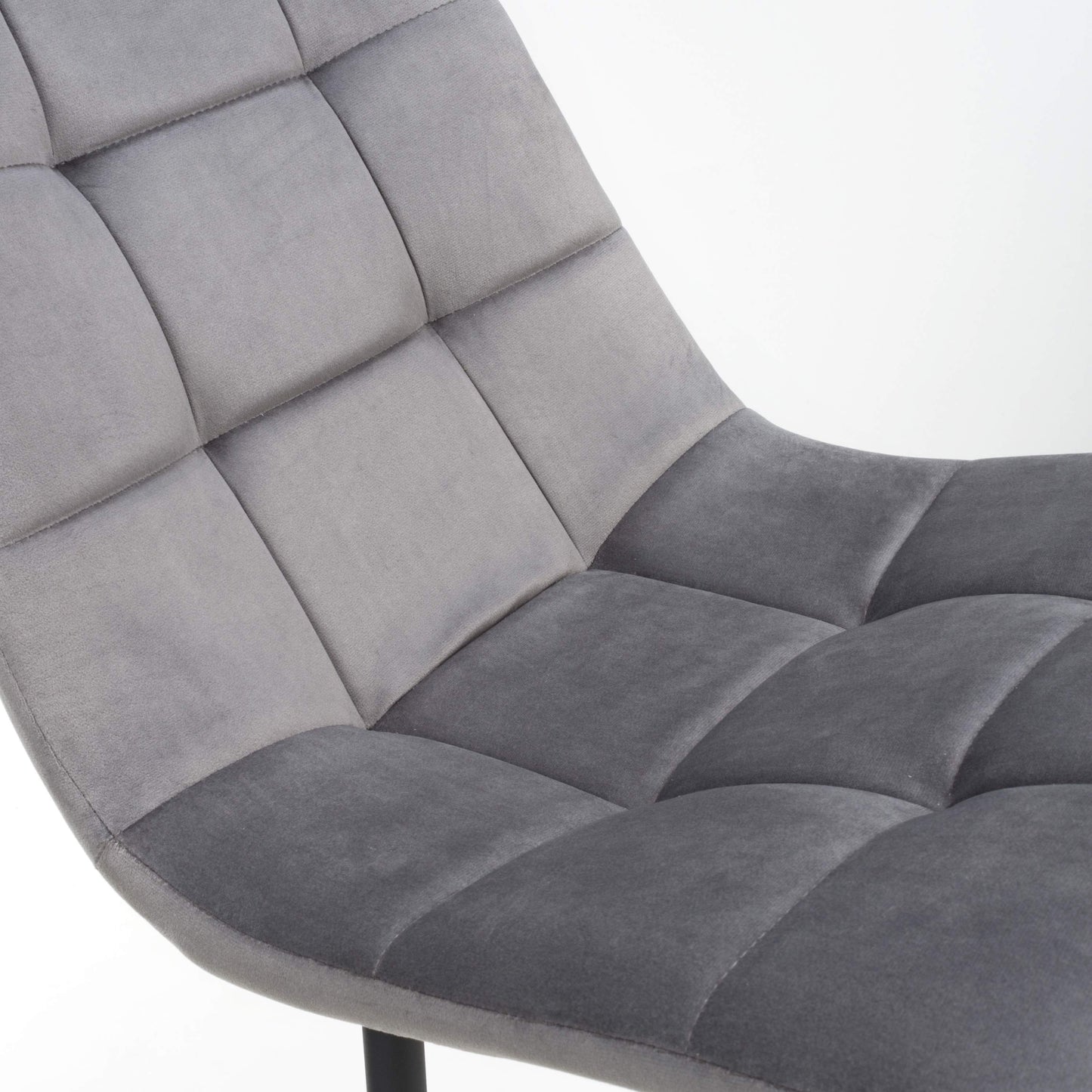 Loft Brushed Velvet Grey Dining Chair