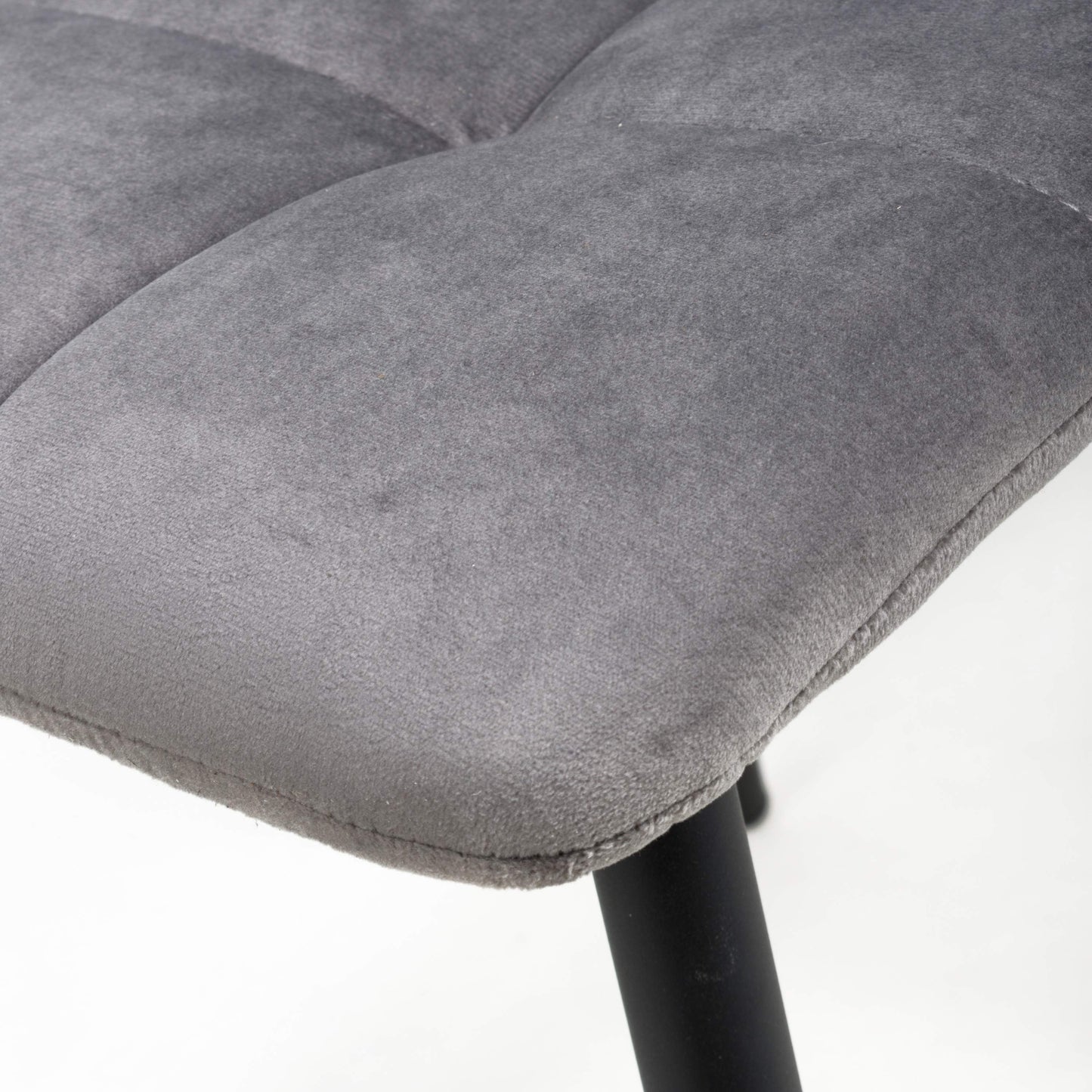 Loft Brushed Velvet Grey Dining Chair