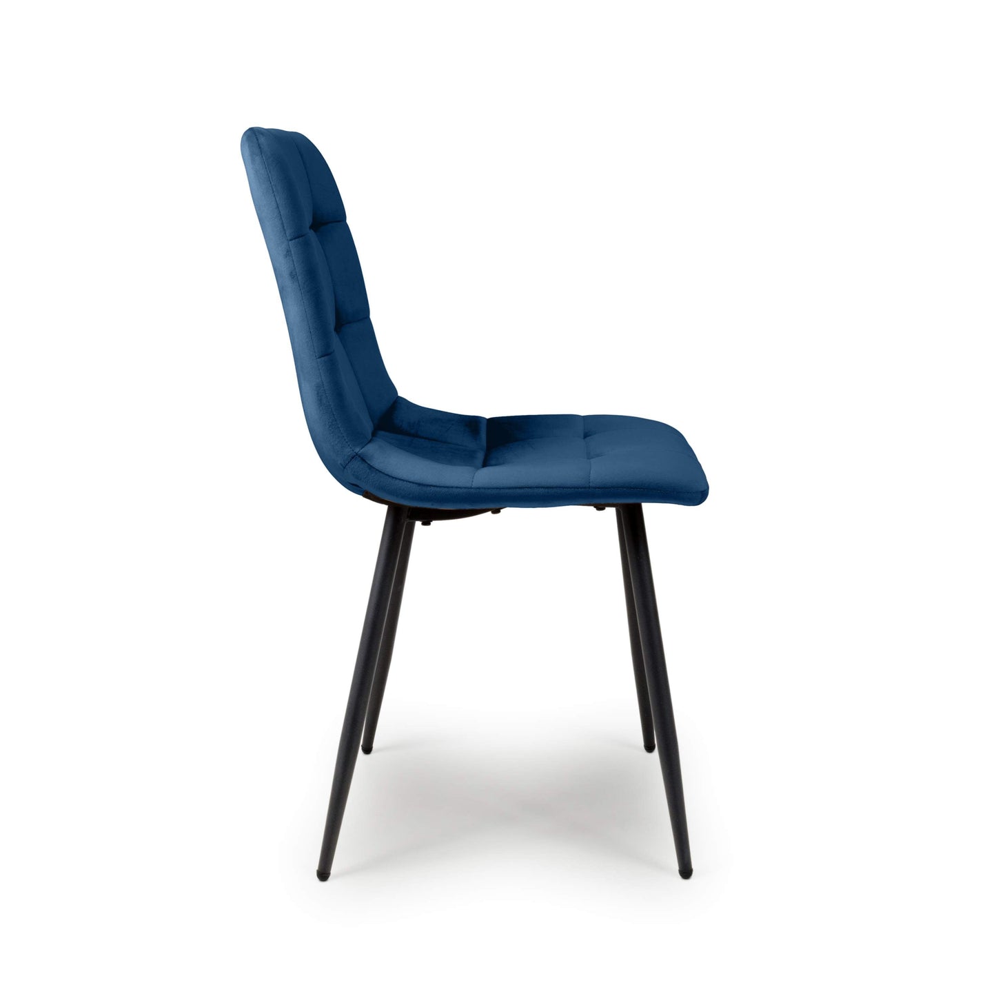 Loft Brushed Velvet Blue Dining Chair