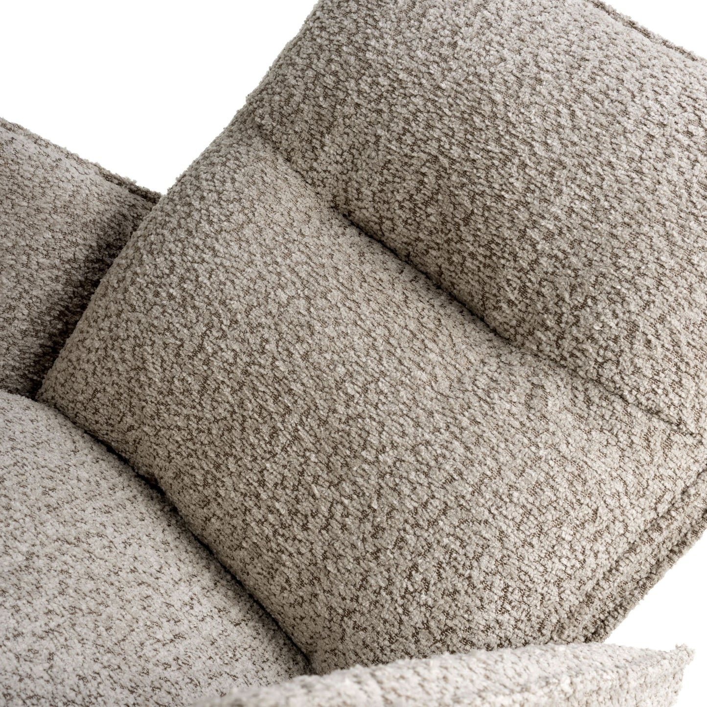 Pair of Finsbury Textured Chenille Effect Mink Swivel Chairs