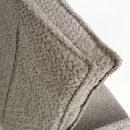 Pair of Finsbury Textured Chenille Effect Mink Swivel Chairs