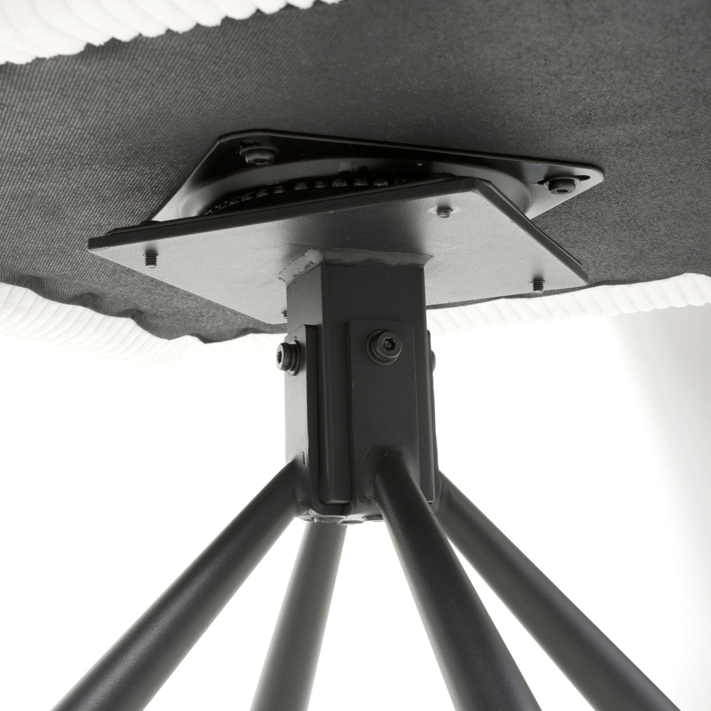 Pair of Kingston Corduroy White Swivel Chairs