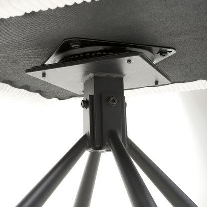 Pair of Kingston Corduroy White Swivel Chairs