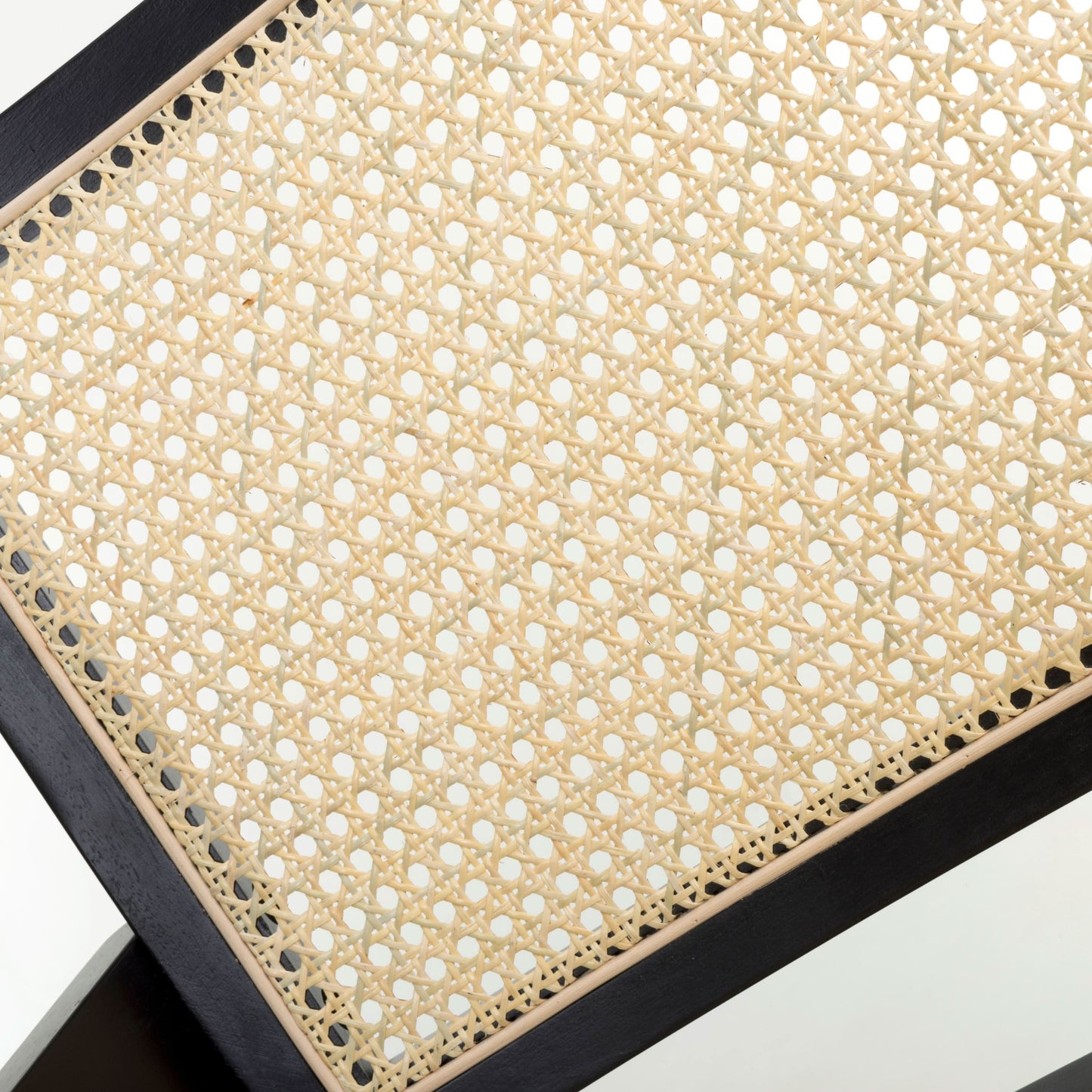 Pair of Bostock Rattan Black Dining Chairs