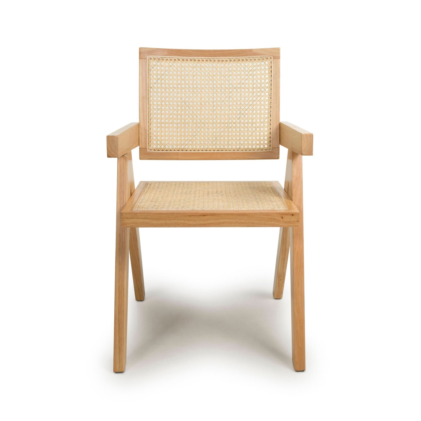 Pair of Bostock Rattan Natural Dining Chairs