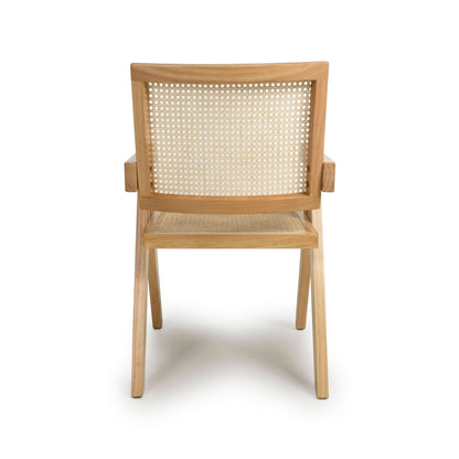 Pair of Bostock Rattan Natural Dining Chairs