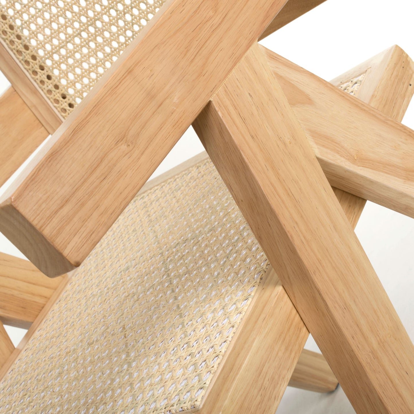 Pair of Bostock Rattan Natural Dining Chairs