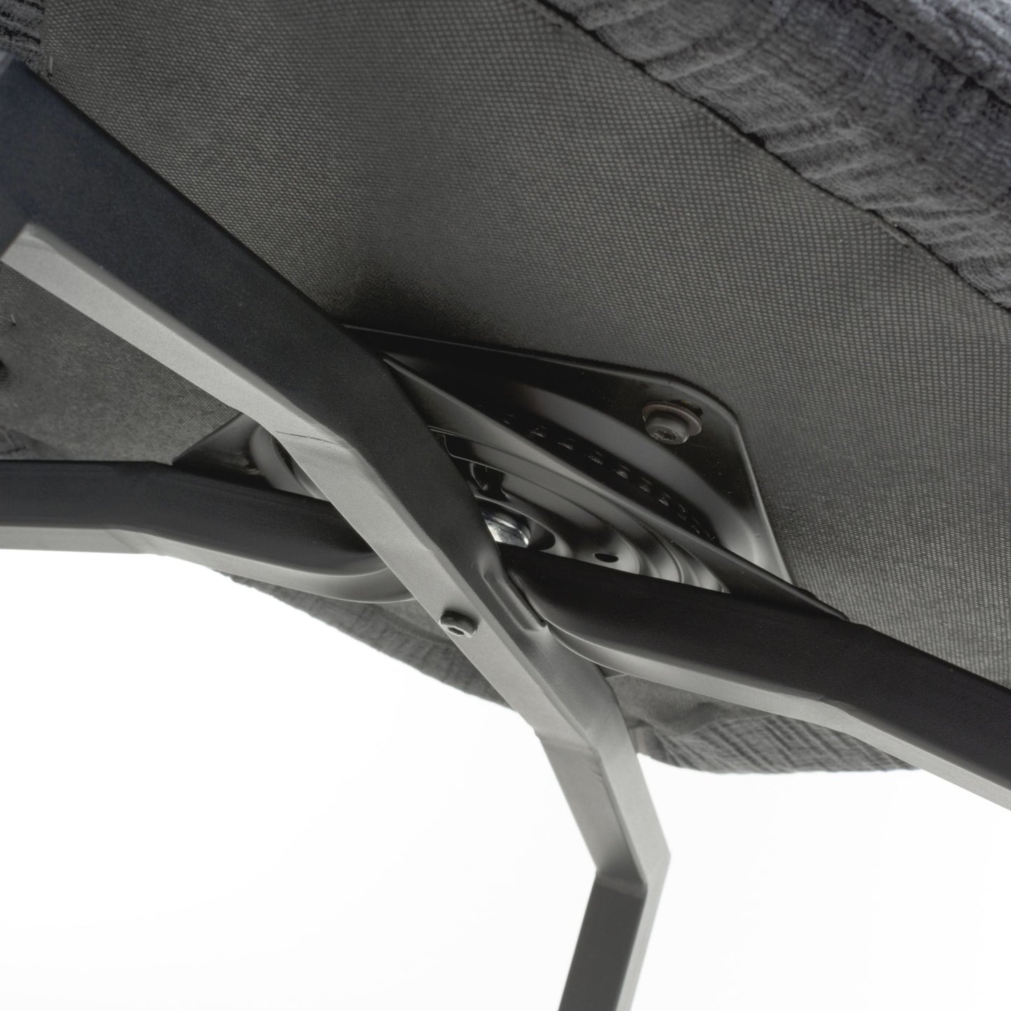 Pair of Denver Textured Effect Dark Grey Swivel Chairs