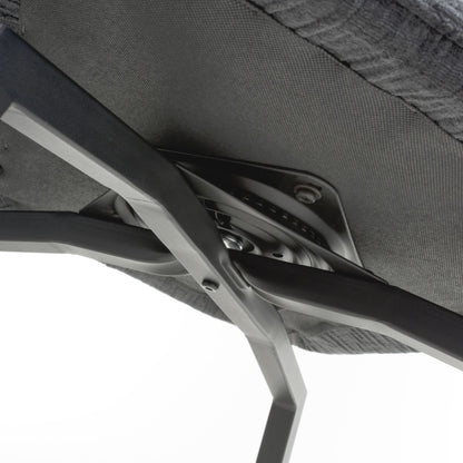 Pair of Denver Textured Effect Dark Grey Swivel Chairs