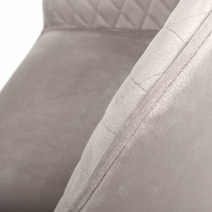 Pair of Halston Brushed Velvet Mink Bar Stools