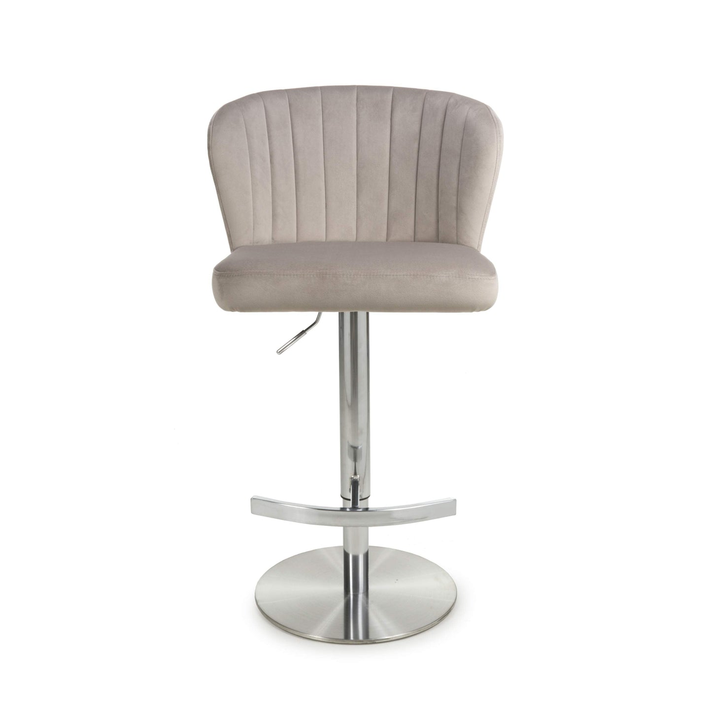 Penny Brushed Velvet Mink Bar Stool