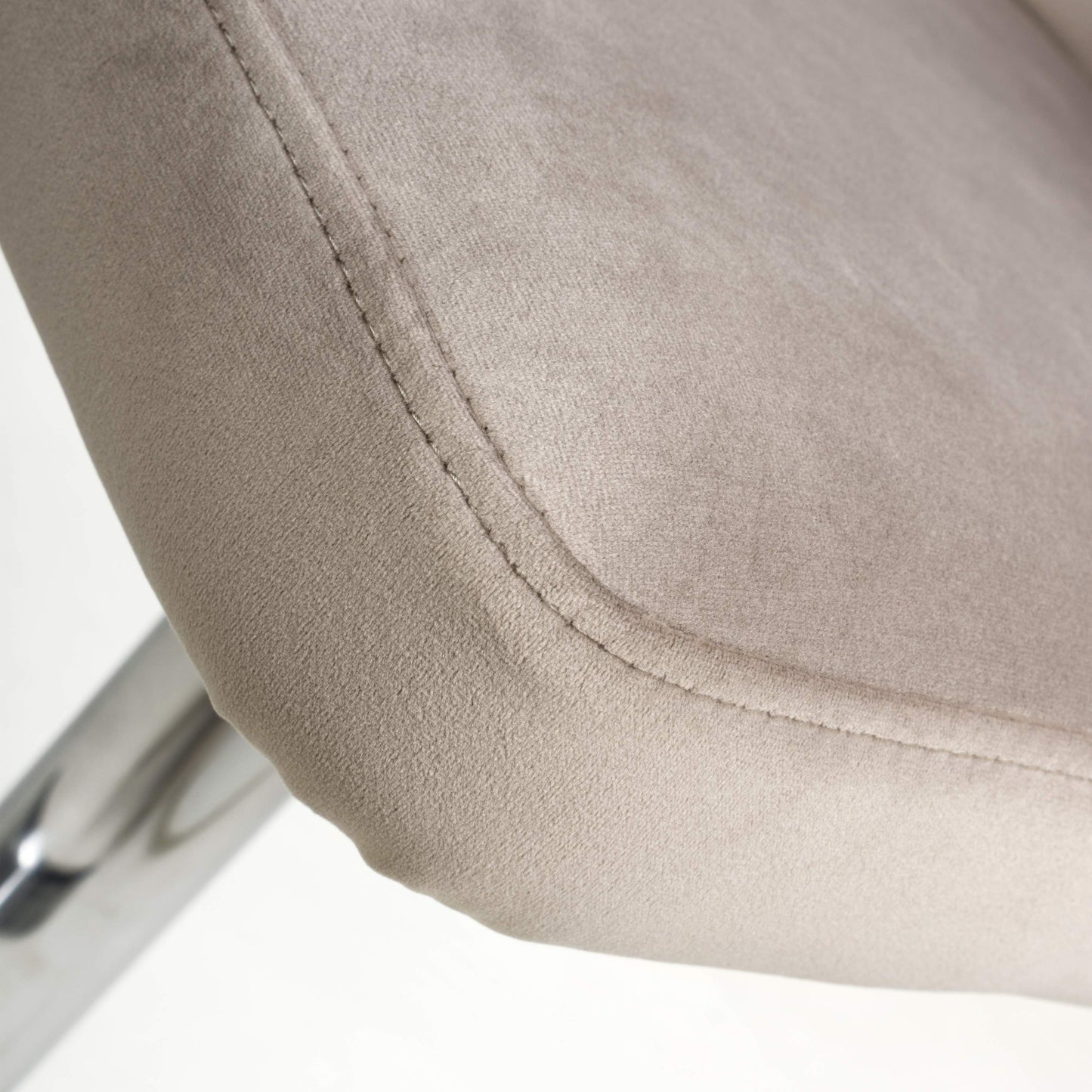 Penny Brushed Velvet Mink Bar Stool