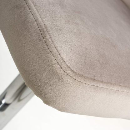 Penny Brushed Velvet Mink Bar Stool