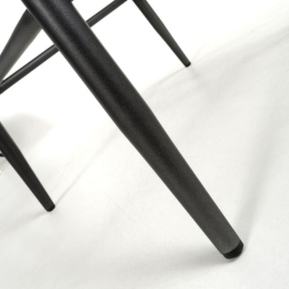 Pair of Como Chenille Corduroy Blue/Grey Bar Stools