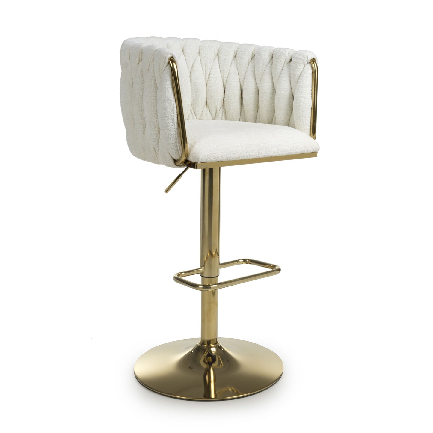 Mayfair Textured Effect Cream Bar Stool