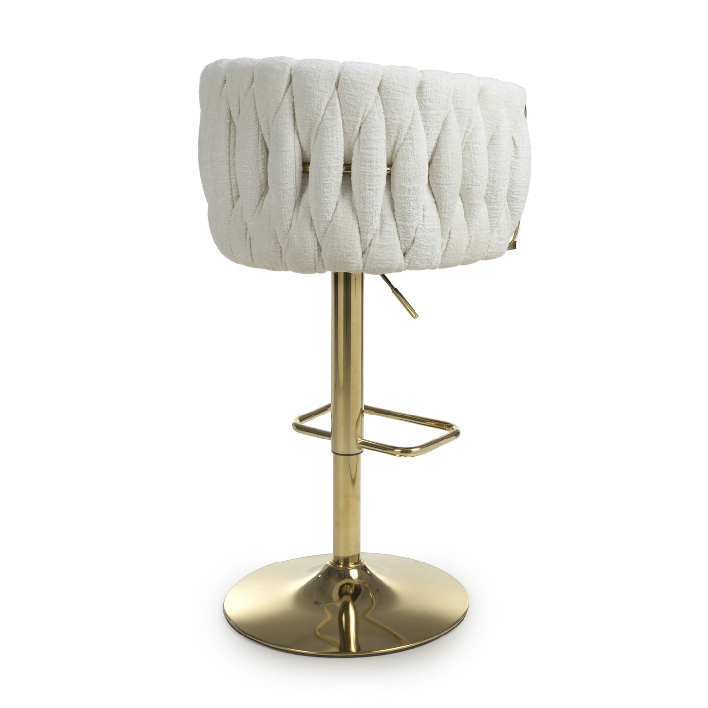 Mayfair Textured Effect Cream Bar Stool