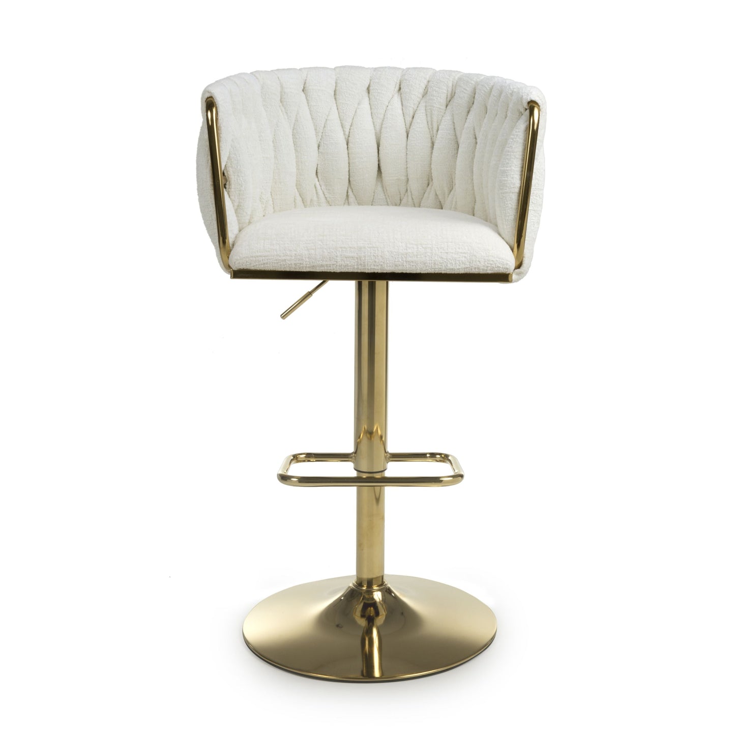 Mayfair Textured Effect Cream Bar Stool