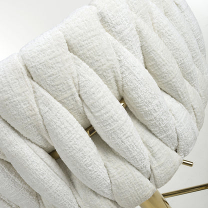 Mayfair Textured Effect Cream Bar Stool