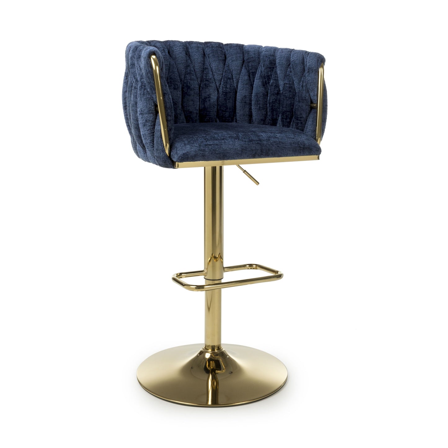 Mayfair Textured Effect Blue Bar Stool