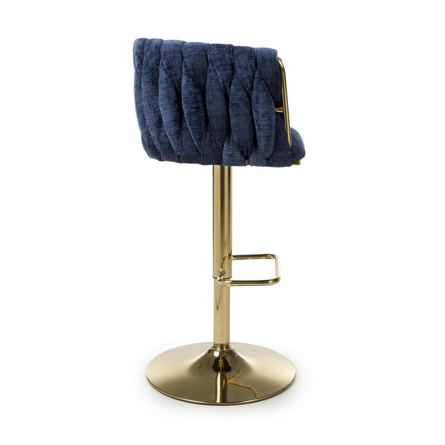 Mayfair Textured Effect Blue Bar Stool