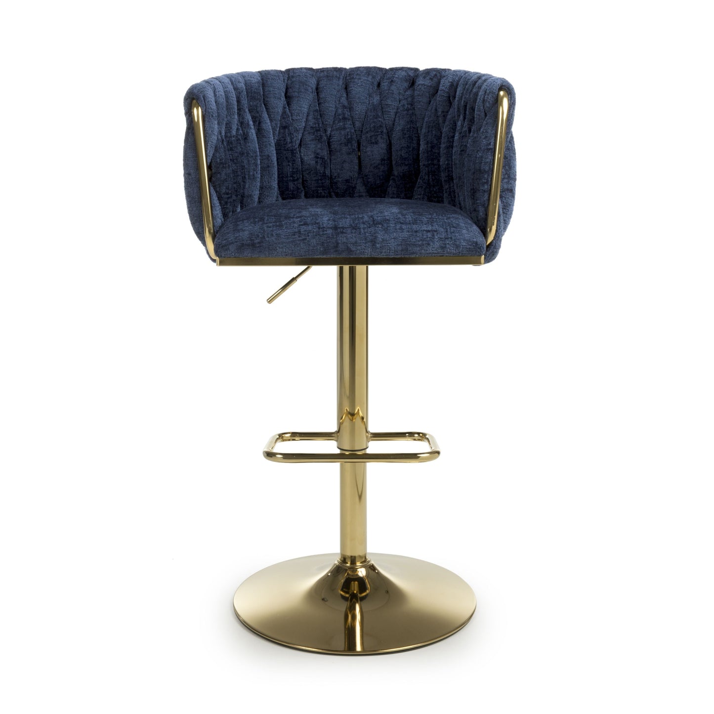 Mayfair Textured Effect Blue Bar Stool