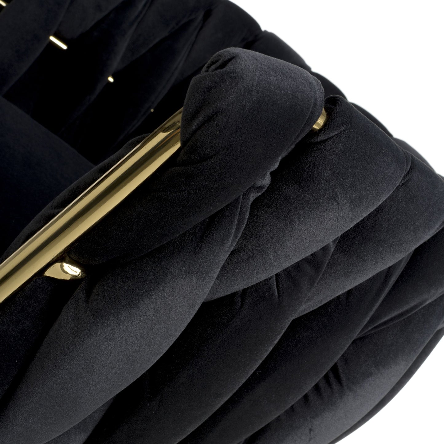 Mayfair Brushed Velvet Black Bar Stool