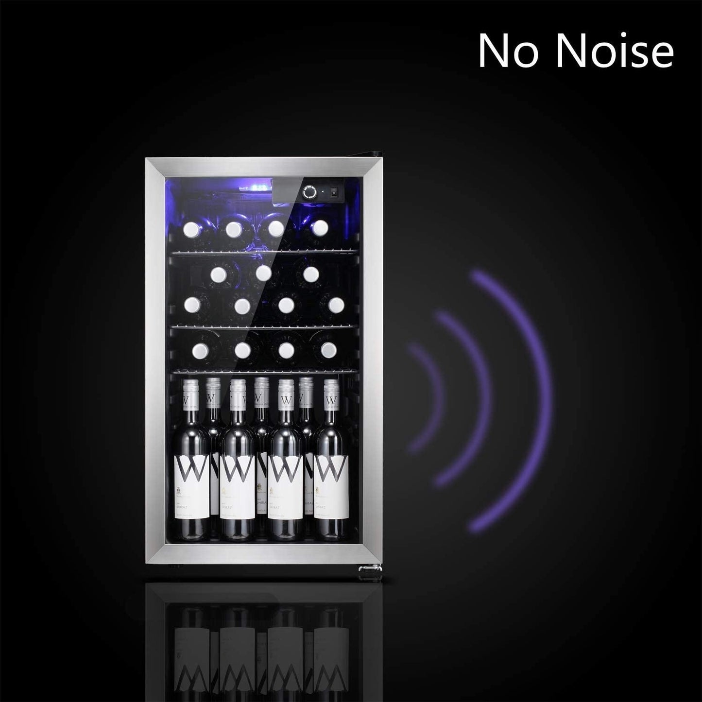 26 Bottle Wine Cooler/Cabinet Beverage Refigerator Mini Fridge - 17.52*19.29*31.18in