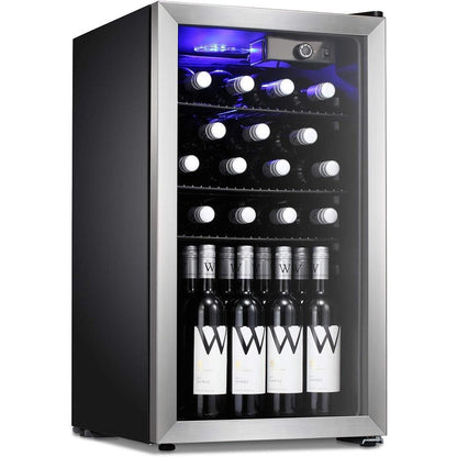 26 Bottle Wine Cooler/Cabinet Beverage Refigerator Mini Fridge - 17.52*19.29*31.18in