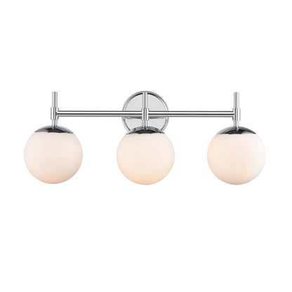 929 Lighting 3 Light Bathroom Vanity Fixture in Multiple Finishes with Opal Glass Shades